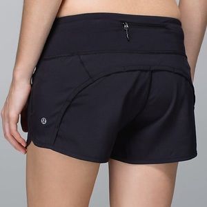 Lululemon Speed Short Black sz 6
